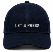 Let's Press Hat - Black